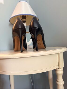 Christian Siriano Black Pointed-Toe Stiletto Heels